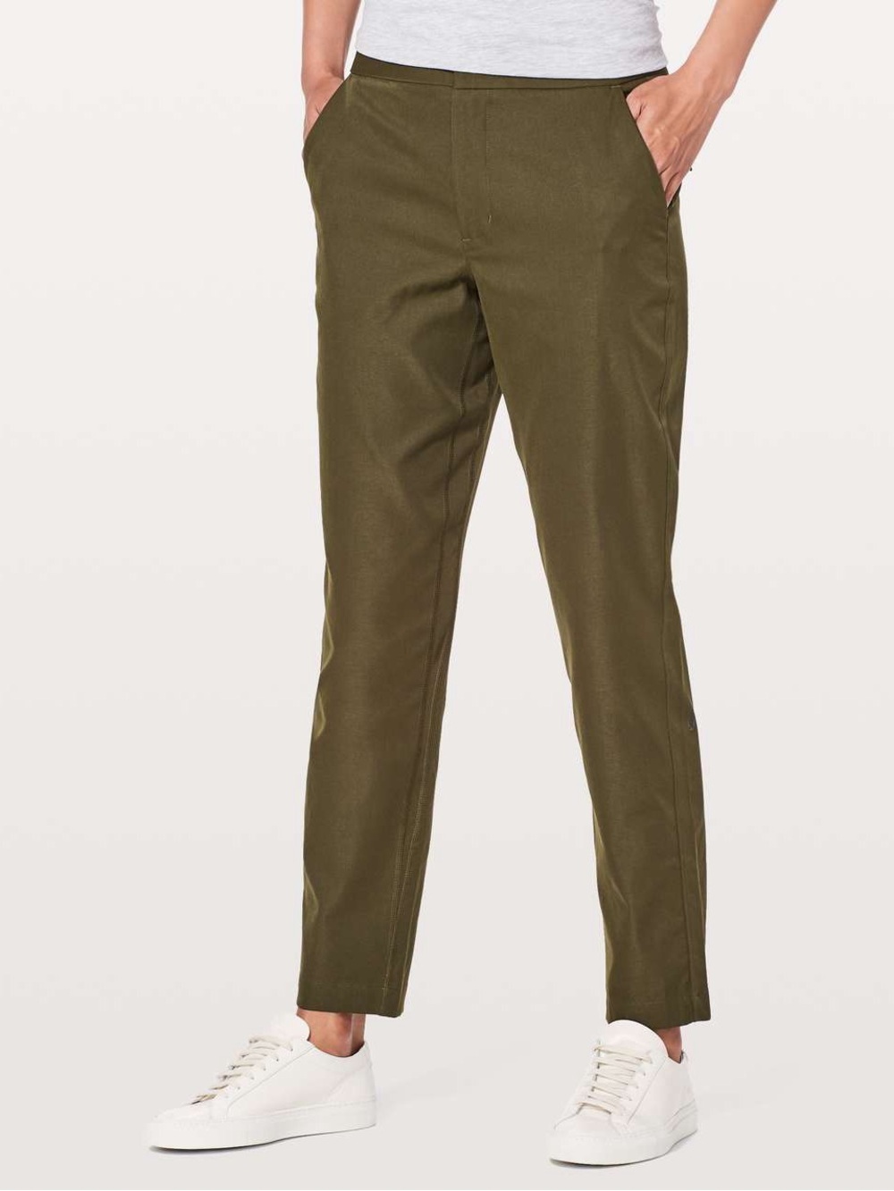 Lululemon City Trek Trouser Size 2 Military Green Water Repellent Pants Athletic